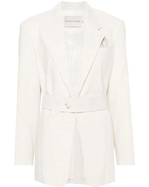 Camilla & Marc Floris Belted Blazer - White