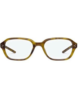 Gentle Monster Ella T6 Rectangle-Frame Sunglasses - Black