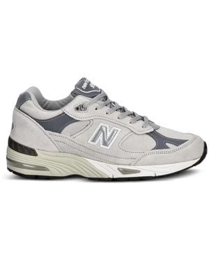 New Balance 991 Suede Sneakers - White