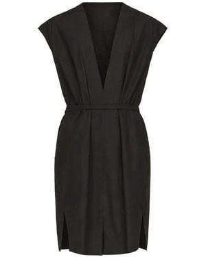 Rick Owens V-Neck Belted Jumpsuit - Black