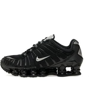 Nike Shox Logo-Detail Trainers - Black