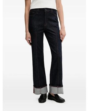 Mos Mosh Button Cuffed Jeans - Blue