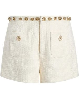 Cinq À Sept Ansey Embellished Shorts - Natural
