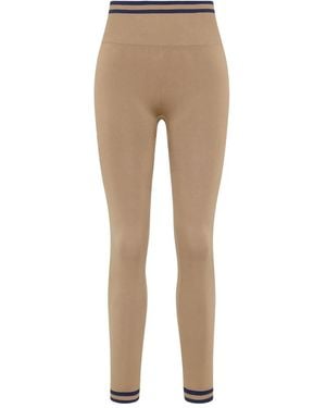 The Upside Seamless Striped Leggings - Natural