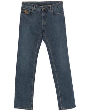 Etro Pegasus-Embroidered Jeans - Blue