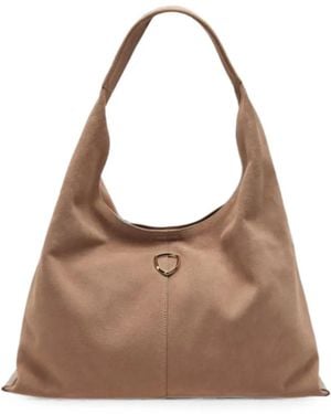 Blauer Hiina Logo-Plaque Shoulder Bag - Marrone