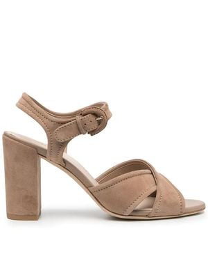 Tod's Sandalen Met Gekruiste Bandjes - Naturel
