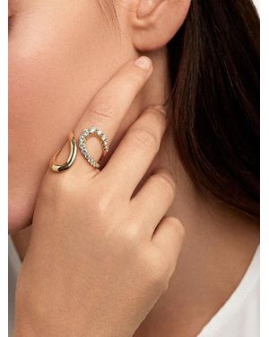 Melissa Kaye 18K Aria Diamond Jane Ring - Natural
