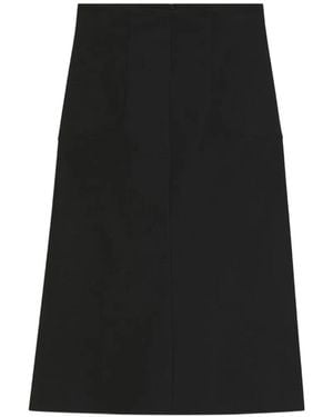 HUGO Flared Skirt With Seam Details - Black