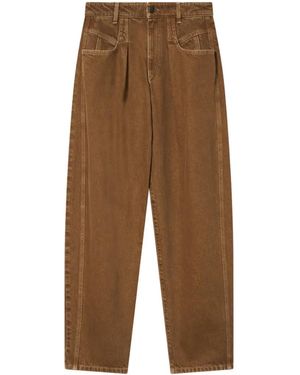 Isabel Marant Lisha Wide-Leg Jeans - Natural