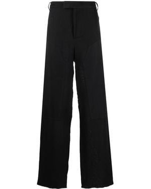 Eckhaus Latta Straight-Leg Tailored Trousers - Black