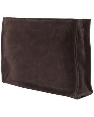 The Row Borsa A Tracolla To-Go Grande - Marrone