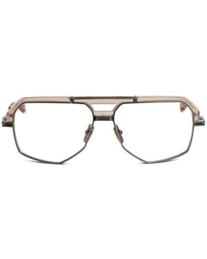Dita Eyewear Geometric-Frame Glasses - Gray