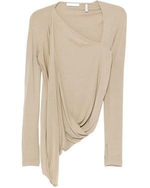 Helmut Lang Asymmetrische Top - Naturel