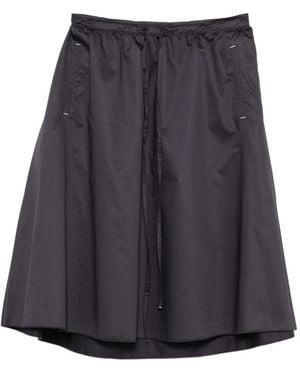 Low Classic Falda Midi Con Cordones - Gris