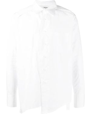 Sulvam Cut Out-Detail Tailored Shirt - White