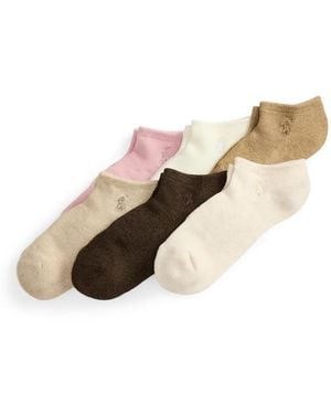 Polo Ralph Lauren Calzini Con Ricamo (6 Pezzi) - Neutro