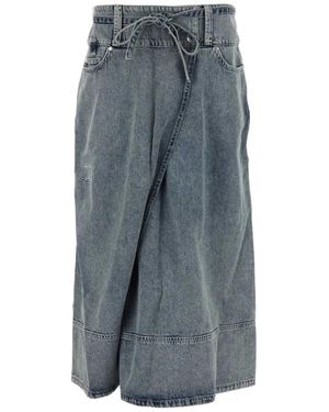 House Of Sunny Low Rider Skirt - Grey