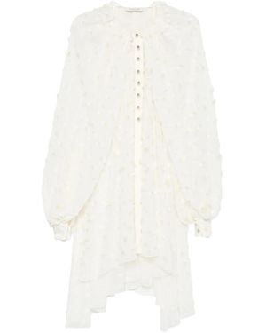 Lanvin Button-Fastening Ruffled Blouse - White