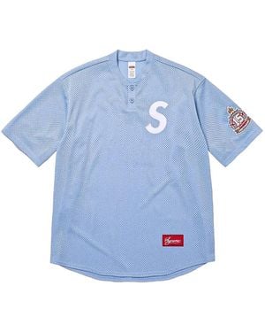 Supreme Logo-Patch T-Shirt - Blue