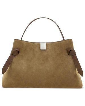 Yuzefi Gyoza Suede Tote Bag - Metallic