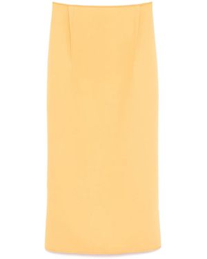 Maticevski Antenna Pencil Skirt - Yellow