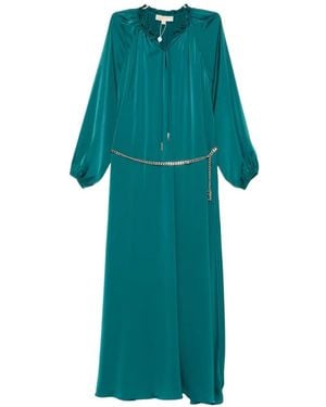 Michael Kors Chain-Link Maxi Dress - Green
