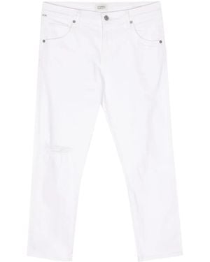 Citizens of Humanity Emerson Boyfriend Cropped Jeans - White