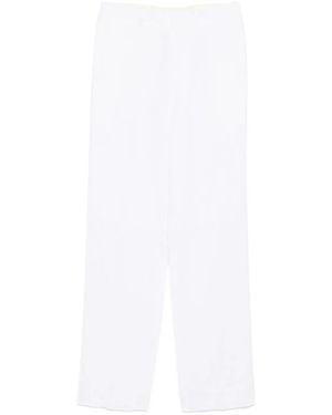 Moschino Pantalon En Lin - Blanc