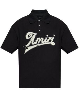AMIRI ブラック ポロシャツ AMIRI ポロシャツ | ブラック | FARFETCH JP