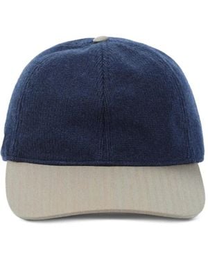Sease Cashmere Baseball Cap - Blue