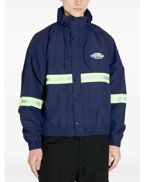 Fucking Awesome Stripe-Detail Jacket - Blue
