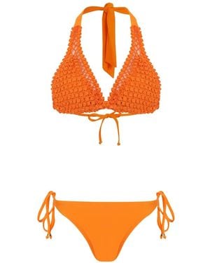 Amir Slama Bikini À Dos Nu - Orange