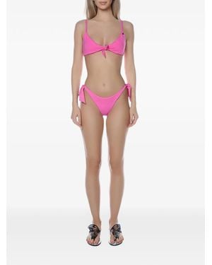 Banana Moon Loko Knot-Detail Bikini Top - Pink