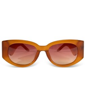 CASABLANCA Oval Wave Sunglasses - Pink