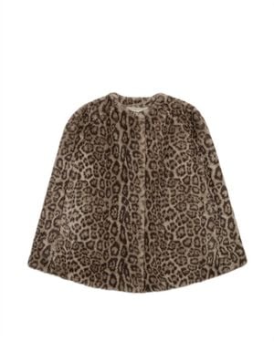 Apparis Cape Sloane À Imprimé Léopard - Brown
