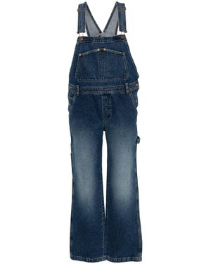 A.P.C. Nelle Square-Neck Denim Jumpsuit - Blue