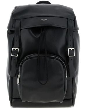 Saint Laurent バックルストラップ バックパック - ブラック