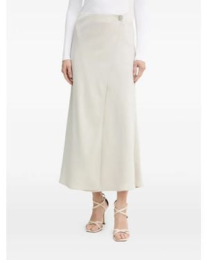 ARMANI EXCHANGE Button-Detail Midi Skirt - White