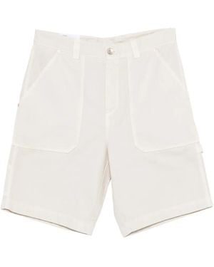 Eleventy Patch Pocket Shorts - White