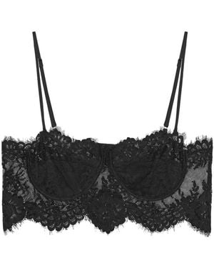 Herskind Lilly Lace-Trimmed Top - Black