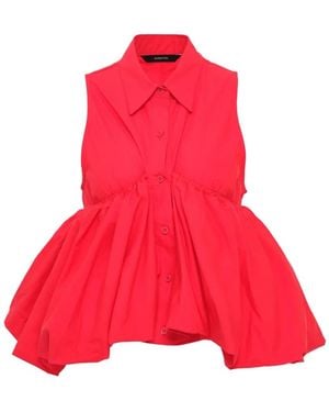 Pushbutton Collared Buttoned Shirt