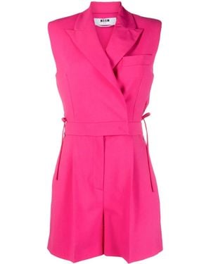 MSGM Mono corto sin mangas - Rosa