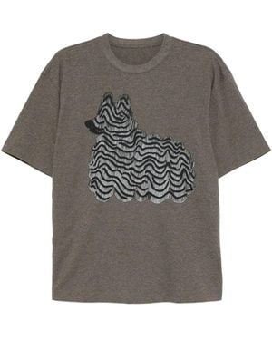 JNBY Graphic-Print T-Shirt - Gray