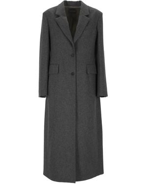 Lorena Antoniazzi Button Coat - Grey