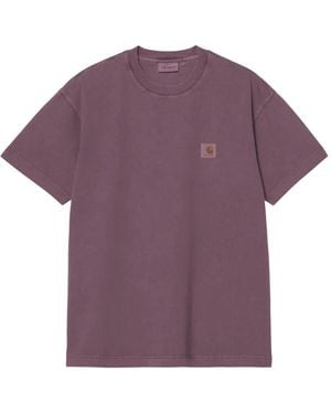 Carhartt S/S Vista Logo-Chest T-Shirt - Purple