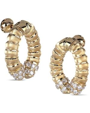 Officina Bernardi Pendientes Enigma Veil Con Diamantes - Metálico