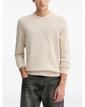 Marc O' Polo Textured Crew-Neck Jumper - White