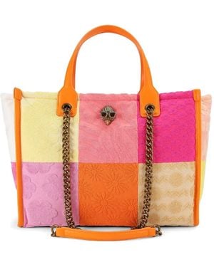 Kurt Geiger Hoxton Patchwork Tote Bag - Pink