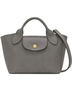 Longchamp Bolso Épure Xs Mini Con Asa Superior - Gris